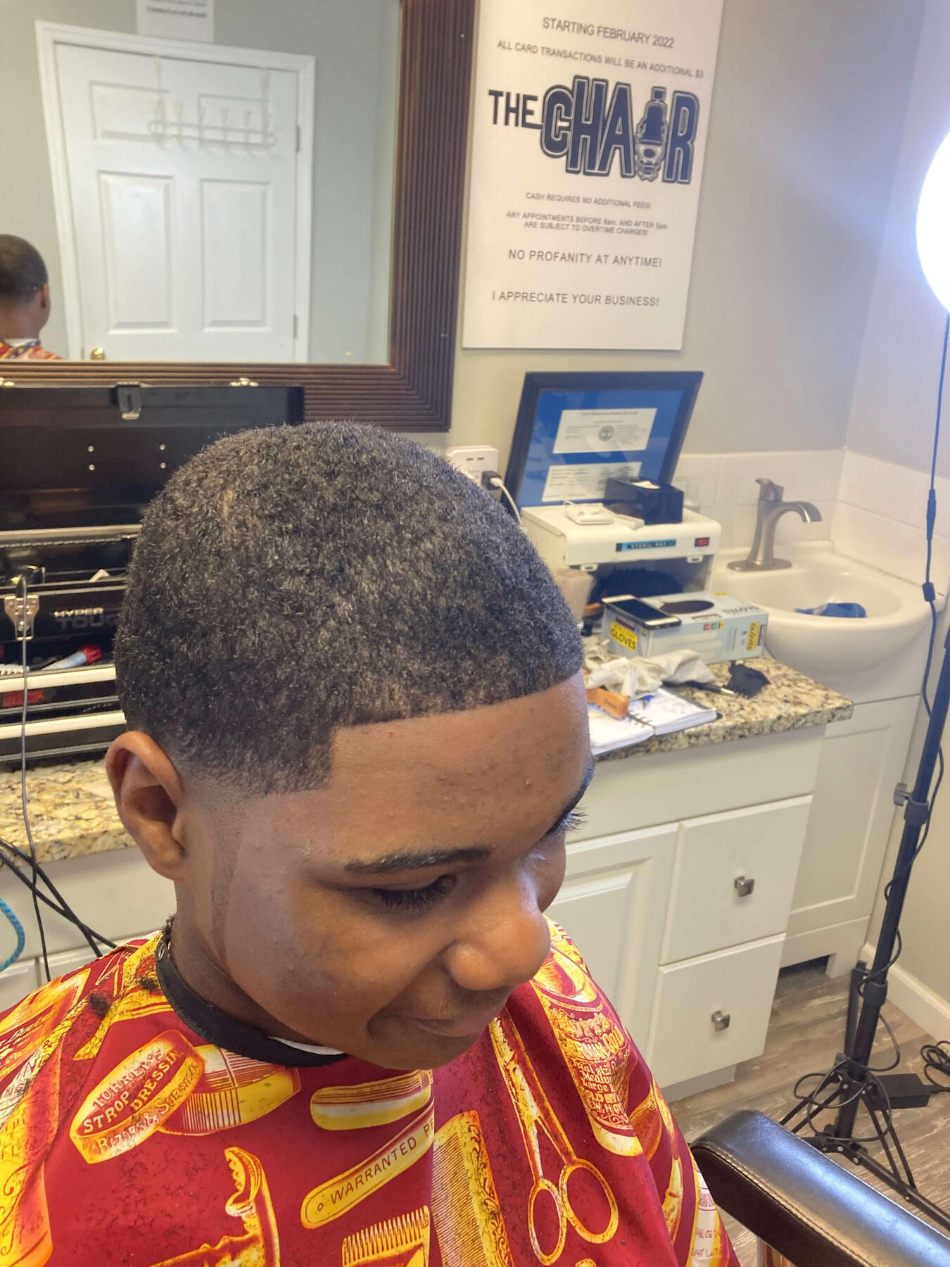 Mens Haircut Even All Over with Low Taper 4 of 4_The Chair Murfreesboro